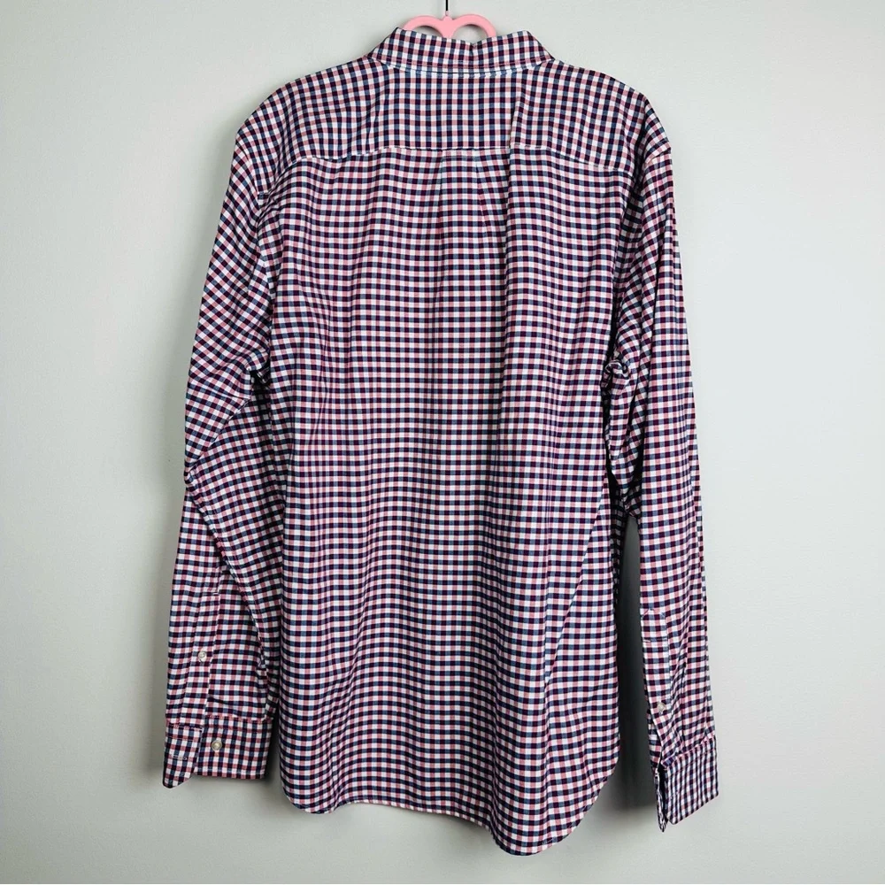 Banana Republic 100% Cotton Grant Fit Stretch Oxford Button Shirt Size Large